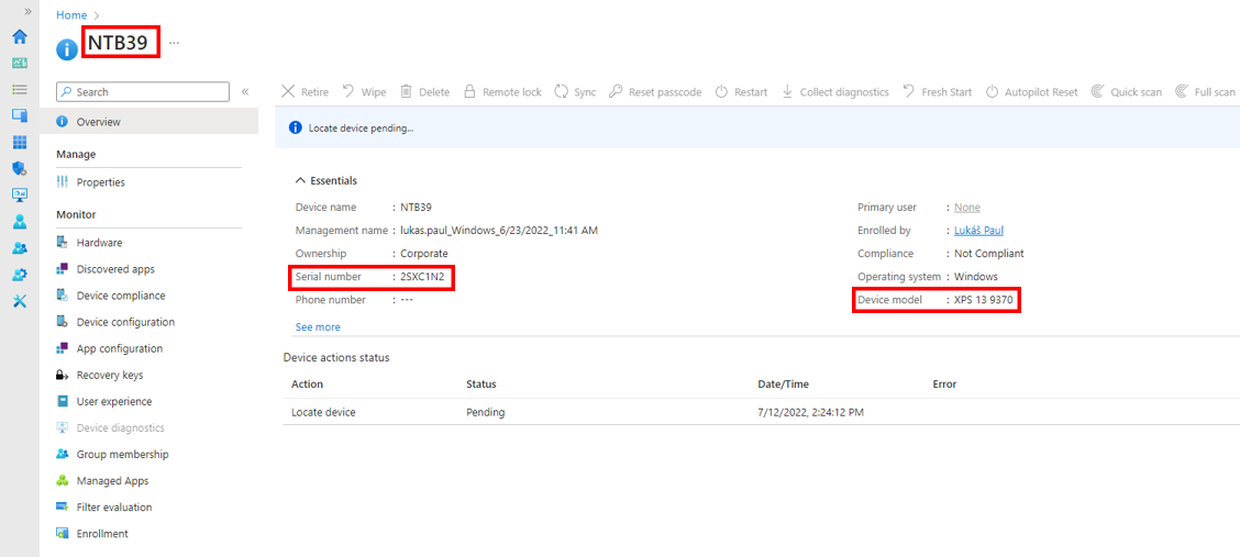 Microsoft Intune připojen&eacute; s ALVAO