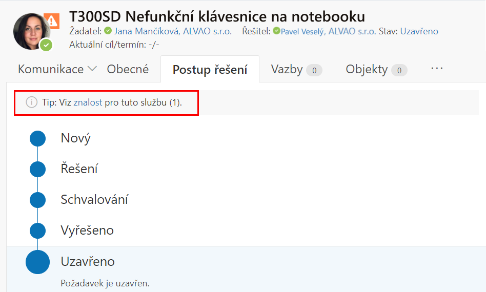 z požadavku ke znalostem na jedno kliknut&iacute;