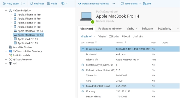 Přímá podpora pro koncová zařízení Apple v Jamf