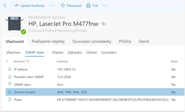 Skenujte širokou škálu koncových zařízená i jejich parametrů