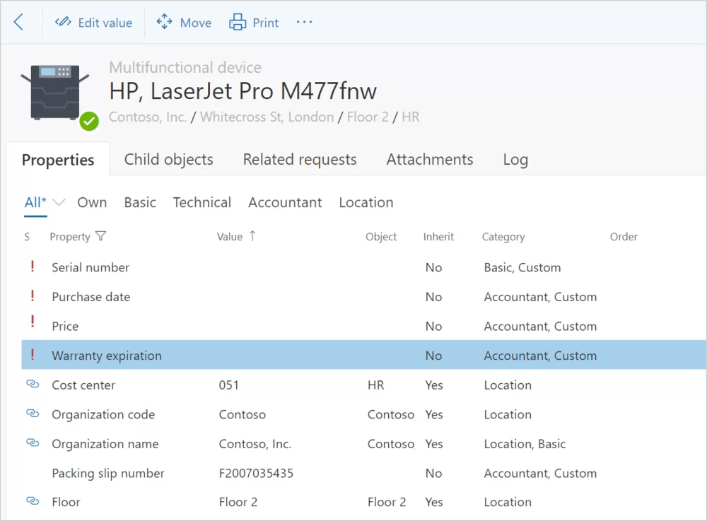 ALVAO Asset Management example