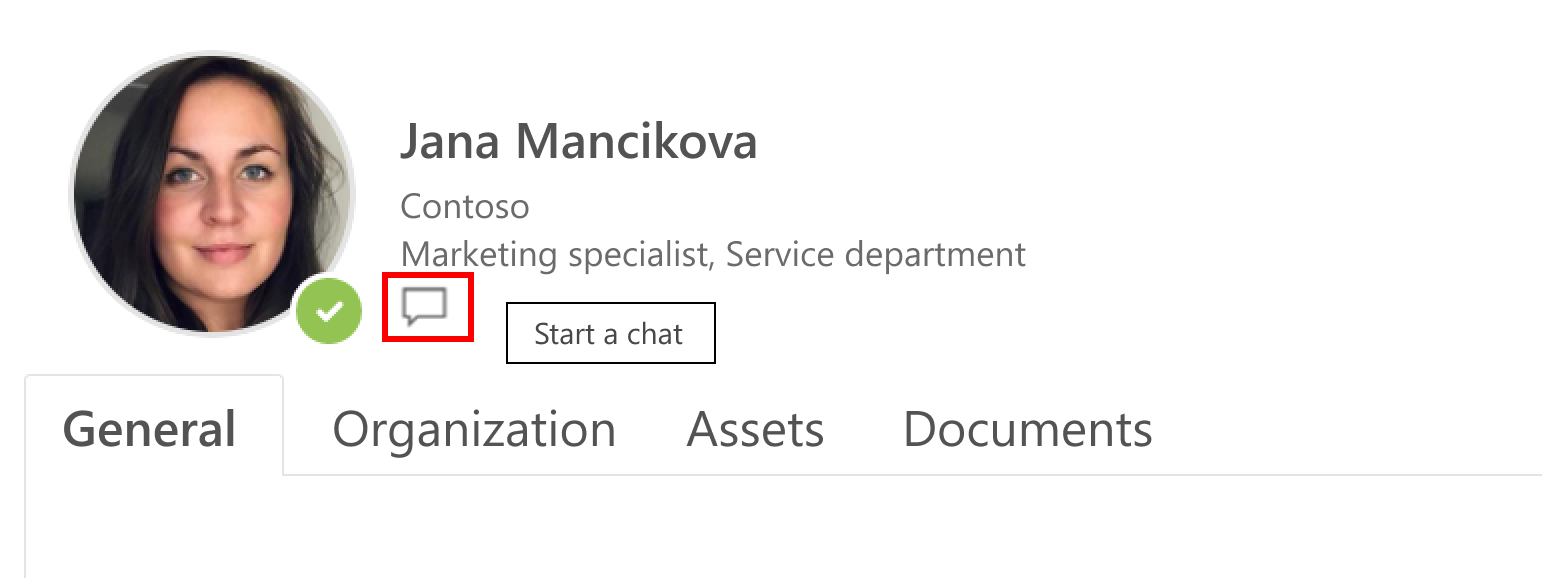start conversation in Teams