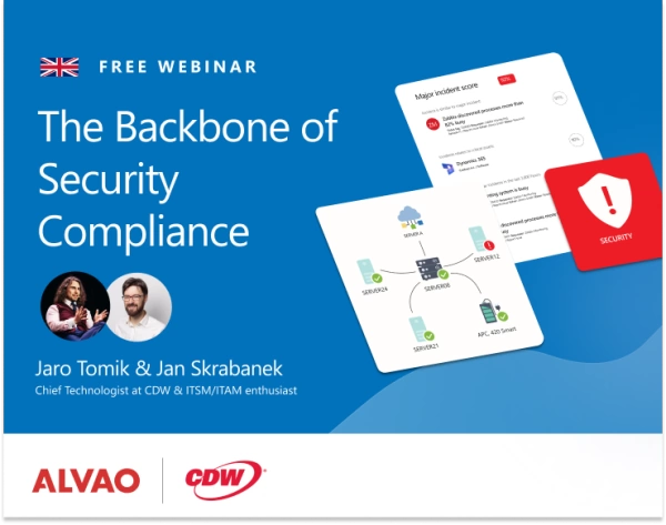 Jaro Tomik, CDW Expert at the ITAM Webinar with ALVAO
