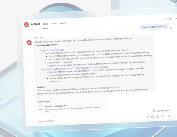 ALVAO integrations into Microsoft Teams