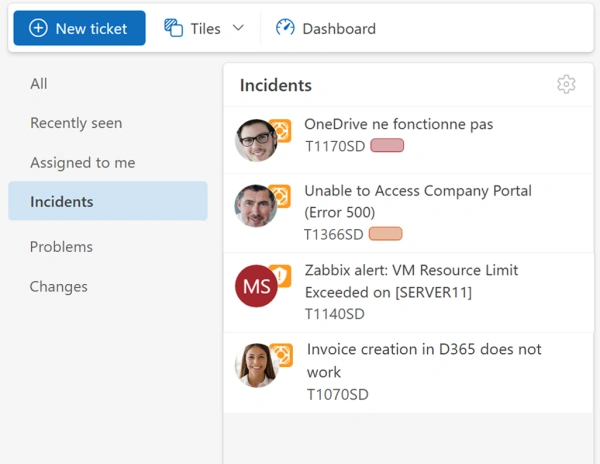 incident management in ITSM