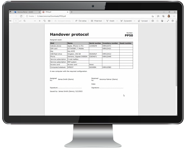 Electronic handover protocols